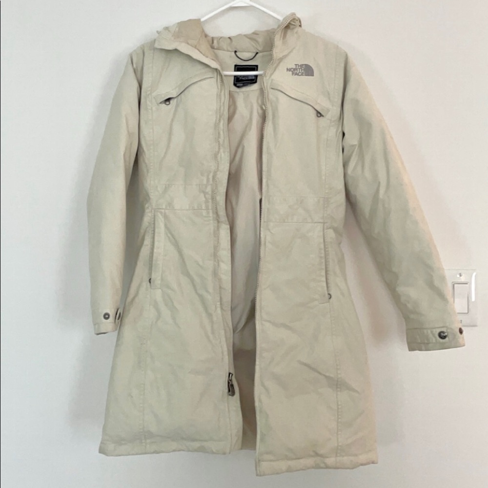 The North Face Hyvent Arctic Parka Down Fill Ivory